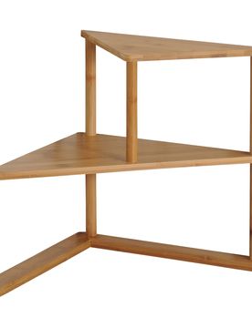 Küchen-Eckregal, 2-teilig braun