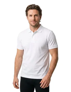 Polo à Manches Courtes Union Tape 10279542 Green White L
