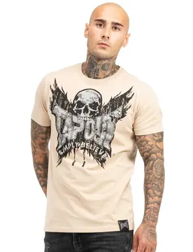 T-shirt à Manches Courtes Creston Sand / Black / Silver 2XL