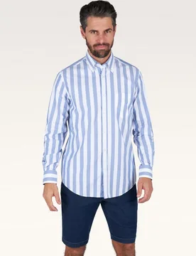 Paul & Shark - Camisa de hombre rayas Summer Breeze - PAUL & SHARK - FashionsVida