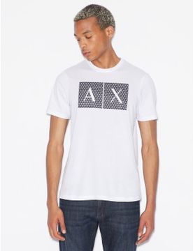 Para hombre. 8NZTCKZ8H4Z1100 Camiseta Cuadrados (L), Casual, Algodón, Manga corta
