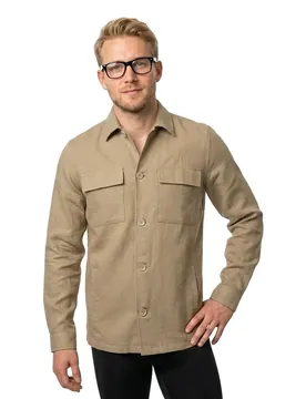 Camicia Overshirt 26an570 Dune M
