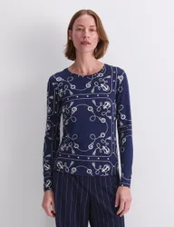 Sportscraft Printed Top Navy female