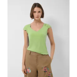 Camiseta de mujer tirante fruncido