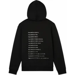 Sudadera de mujer con capucha «what is» de estrás