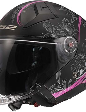 Casco Moto Jet OF603 INFINITY 2 LOTUS Rosa Opaco taglia S