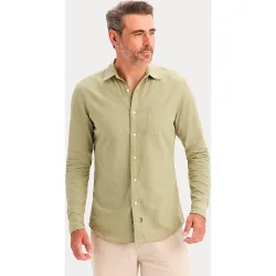 Camisa de hombre manga larga tejido ligero