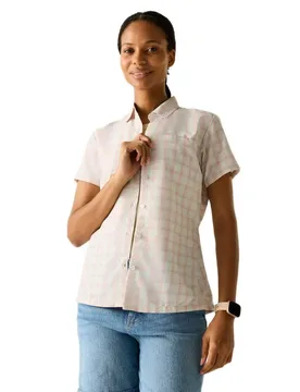 Chemise à Manches Courtes Mindano Viii Barely White / Pink Haze Check 40 - Regatta - FashionsVida