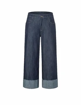 Jeans Wide Leg NEVADA dunkelblau 32 damen - Mac - FashionsVida