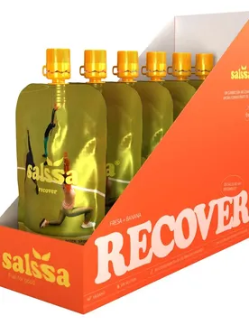Scatola Di Bevanda Energetica Monodose Recover Fragola E Banana 150g 6 Unità Multicolor
