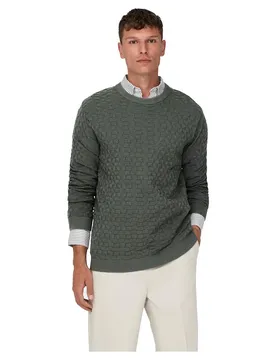 Pull Kalle Castor Gray 2XL Homme