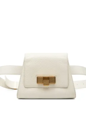 Leather Geometric Belt Bag - Bottega Veneta - FashionsVida