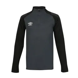 Kinder-Trainingsjacke mit halbem Reißverschluss Chal - Noir - unisex - Size: 12 ans