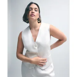 Blusa chaleco de mujer satinado