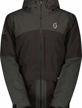 Freeride Skijacke Ultimate Dryo Ripstop Jacket M Black für Herren aus Wolle Größe S schwarz