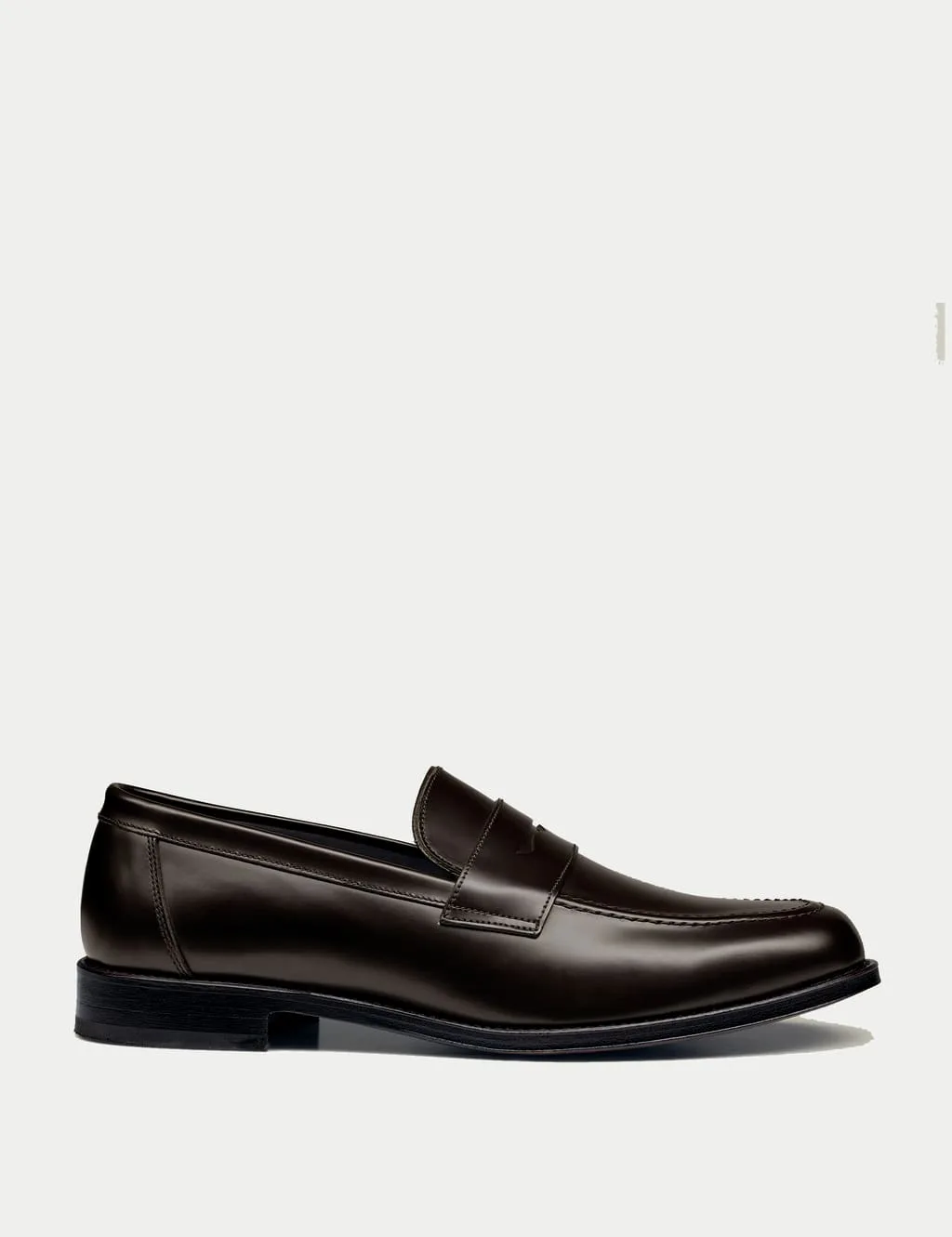 Leather Loafers Dark Brown male - Charles Tyrwhitt - FashionsVida