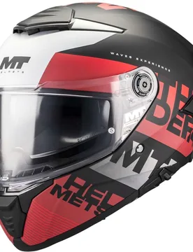 Casco Moto Integrale THUNDER 4 SV WAVES B5 Rosso taglia XL - MT Helmets - FashionsVida