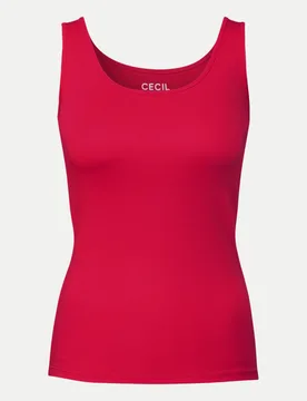 Cecil Basic Top Linda Rot L - CECIL - FashionsVida