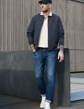 Street One Blouson mit Zipper und Taschen male Blau