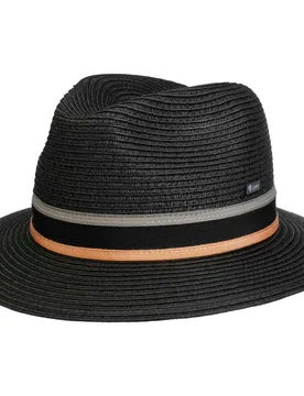 Dolento Traveller Viscose Hat by - black - Size: M (56-57 cm) - Lipodo - FashionsVida