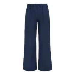 Marlenehose mit Leinen M blau