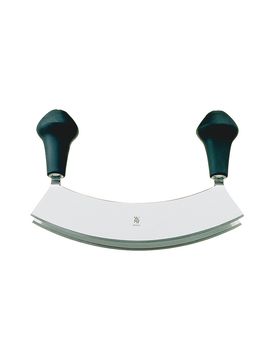Cuchillo para hierbas de doble hoja, 17,5 cm negro