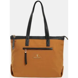 Shopper de nylon con cremallera