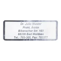 Namensaufkleber "Schrifttyp B" silber