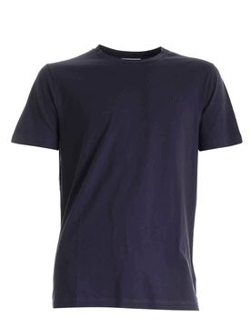T-shirt con logo in metallo