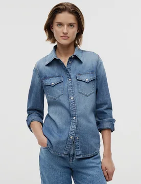TOMMY JEANS CAMICIA JEANS REGULAR S - TOMMY JEANS - FashionsVida