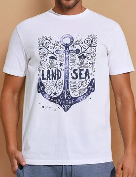 Maglietta con stampa decorativa - bianco