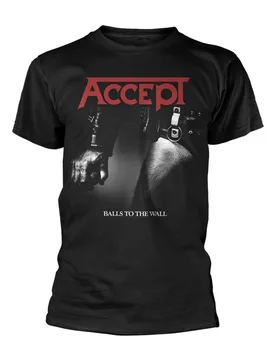 T-Shirt - Balls To The Wall - S bis M - für Männer - Größe S - schwarz - Lizenziertes Merchandise! - Männer - male - Accept - FashionsVida