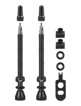 Coppia valvole tubeless strada e MTB in alluminio 80 mm