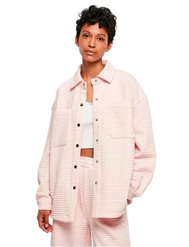 Camicia Overshirt Quilted Sweat Pink L - Urban classics - FashionsVida