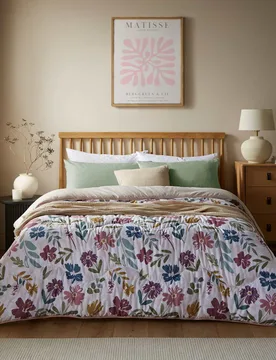 Autumn Meadow 10.5 Tog Coverless Duvet Set Pink - Nightlark - FashionsVida