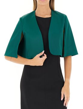 Bolero maniche 3/4 VERDE SCURO XS