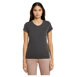 Maglietta A Maniche Corte Con Collo A V Overdyed Eyben Slim 2.0 Dark Black Gd 2XS
