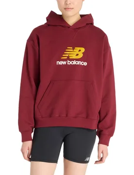 New Athletics French Terry Hoodie Monarch Burgundy XL Damen - Balance - FashionsVida