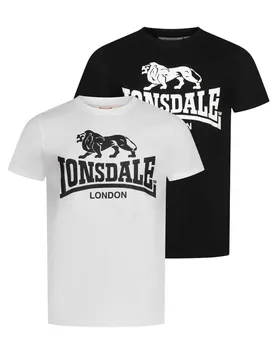 T-shirt à Manches Courtes Kelso 2 Unités Black / White 3XL