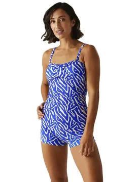 Aceana Tankini Top Bright Blue Abstract Print 34 Women - Regatta - FashionsVida