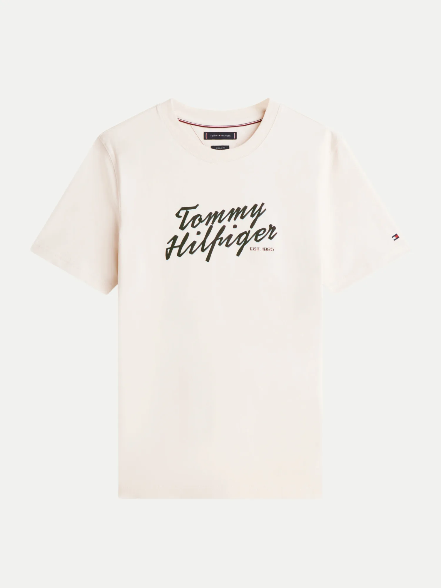 T-Shirt mit Logo-Print Weiß S - Tommy hilfiger - FashionsVida