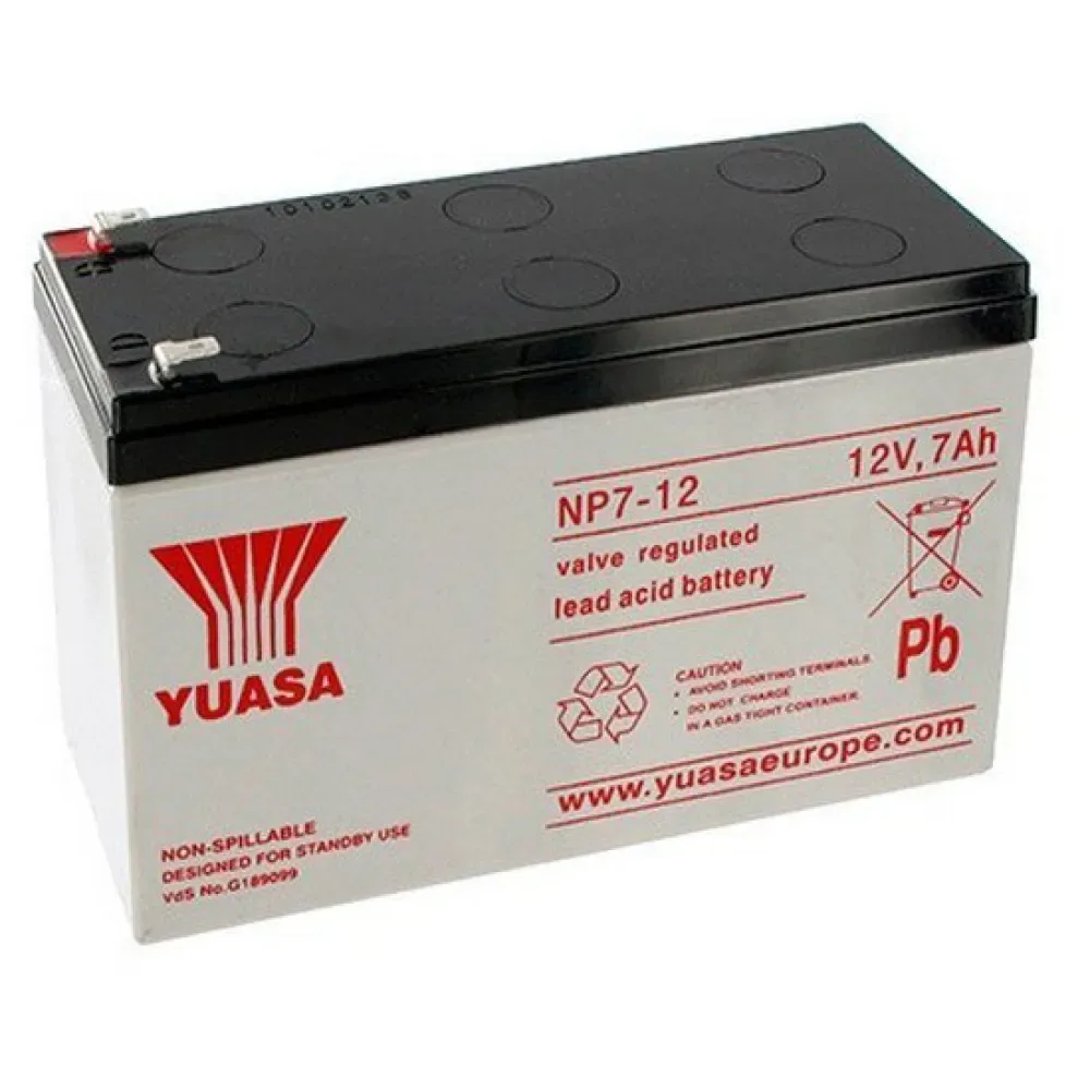 Ups Yuasa 7ah/12v Battery Black / White / Red One Size unisex - Phasak - FashionsVida