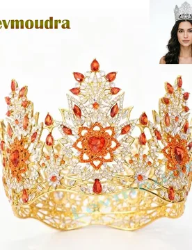 Levmoudra Full Queen Crown for Women, Large Crystal Pageant Tiara Rhinestone Wedding Headband for Bride - Aliexpress - FashionsVida