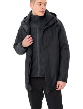 Idris 3in1 chaqueta impermeable insulada hombre Negro (S)