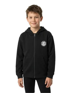Felpa Con Zip Seal Flint Black 8 Anni