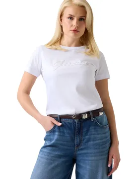 Guess Damen T-Shirt Weiß 510196