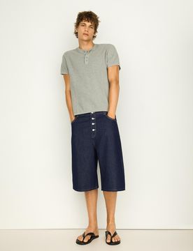 Bermuda Barrel Fit Denim 38 Marine