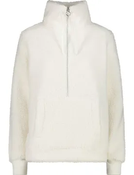 Sweat Damen Rollkragenpullover, weiß D34