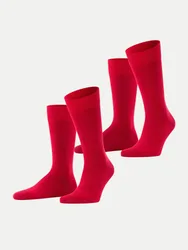 Falke Socken 2er-Pack Rot 39-42