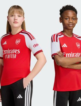 Maglia Home Arsenal 26/27 per bambini e bambine 15-16A Better Scarlet